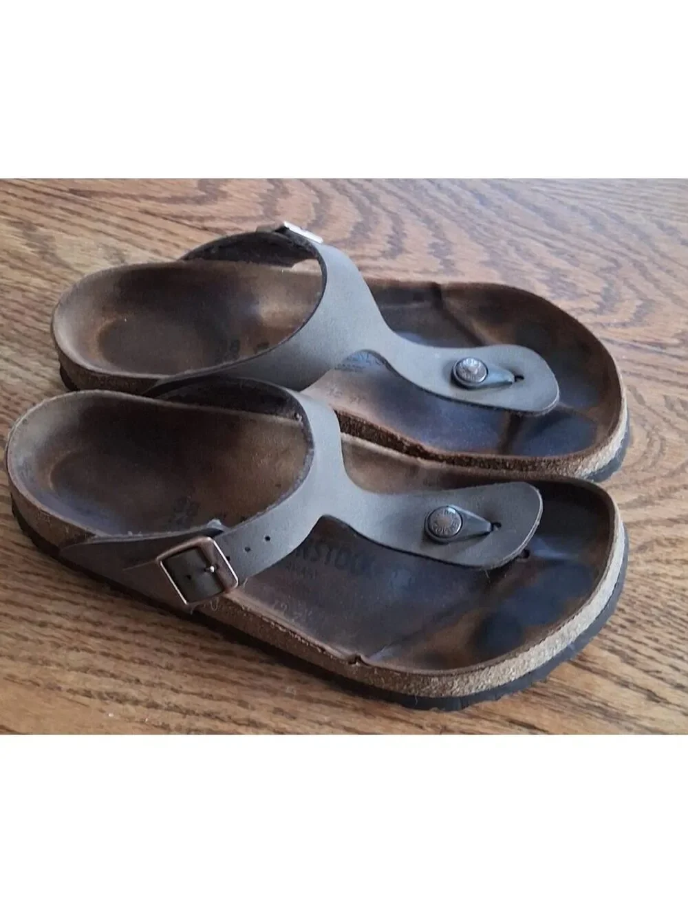 Birkenstock Gizeh Thong Sandals Brown Size 38/Us 7-7.5
